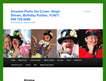 Tablet Screenshot of magicclown.ca